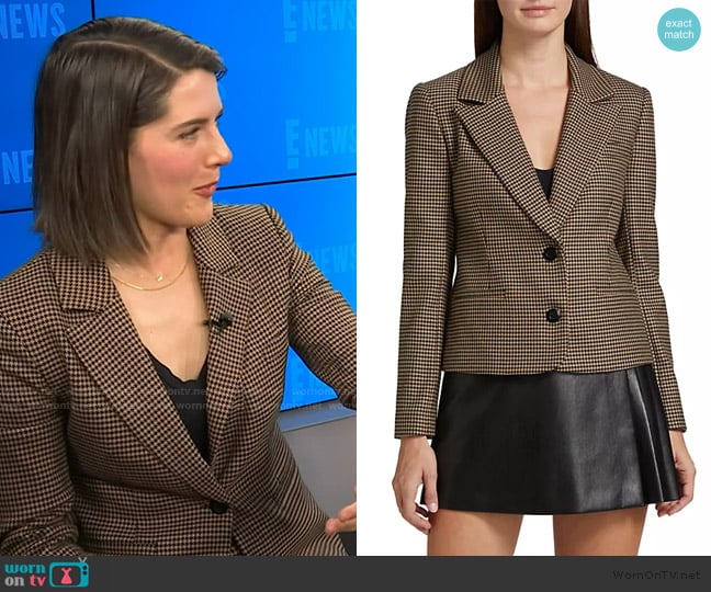 Alice + Olivia Persol Blazer worn by Daryn Carp on E! News