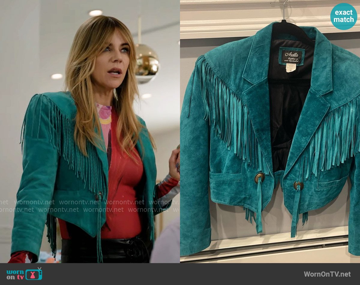 Arella Vintage Jacket worn by Morgan Gillory (Kaitlin Olson) on High Potential