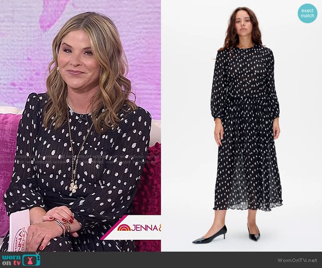 Baum Und Pferdgarten Alfie Dress in Afterglow Dot worn by Jenna Bush Hager on Today