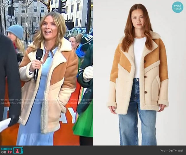 Blank NYC Toffee Crunch Coat worn by Jenna Bush Hager on Today