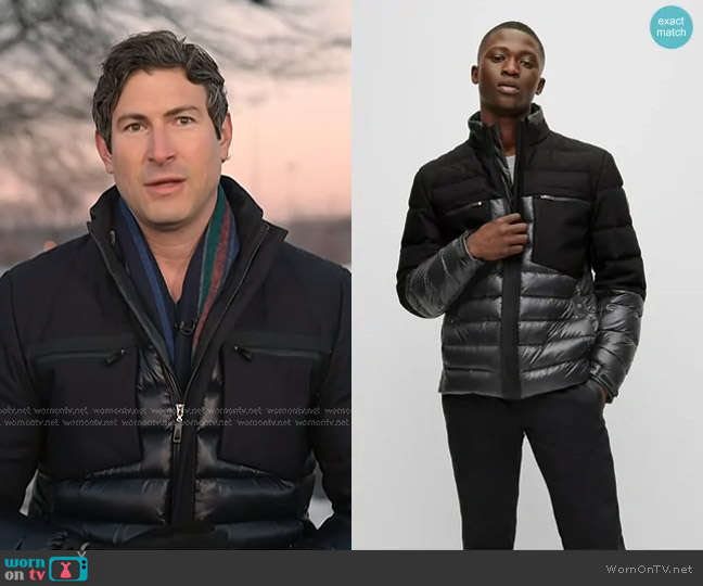 Boss Bergen Down Jacket worn by Sam Brock on Today