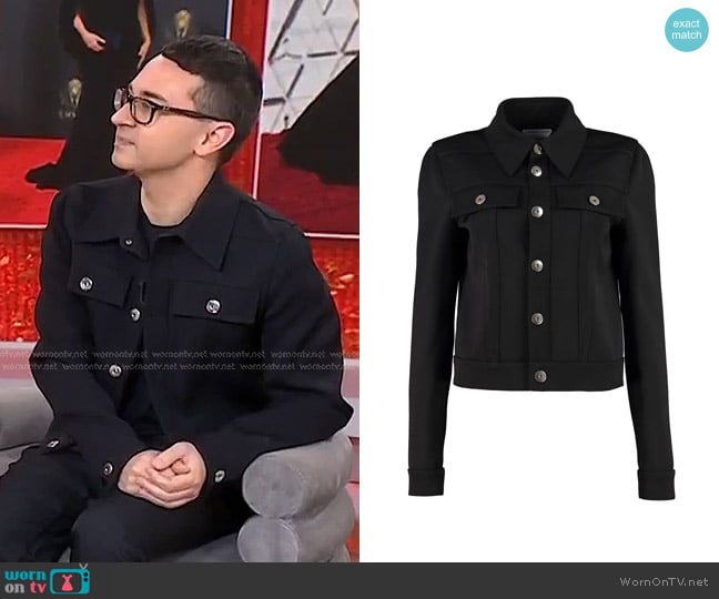 Bottega Veneta Double Cavalry Wool Stretch Jacket worn by Christian Siriano on Today