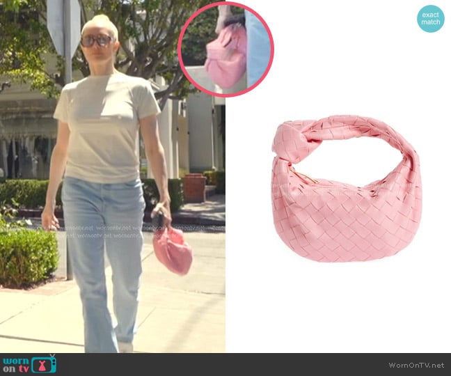 Bottega Veneta Mini Jodie Leather Hobo worn by Erika Jayne on The Real Housewives of Beverly Hills