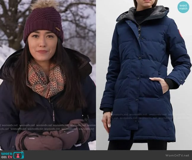 Canada Goose Shelburne Paneled Parka Coat worn by Emilie Ikeda on Today