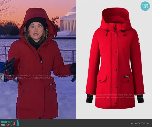 Canada Goose Trillium Parka worn by Ginger Zee on Good Morning America