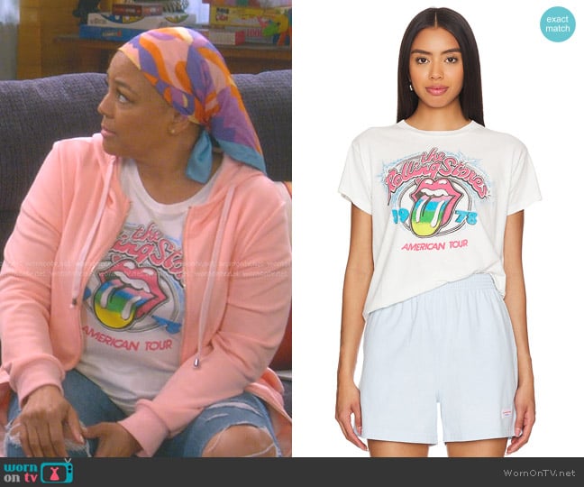 Daydreamer Rolling Stones 1978 Solo Tee worn by Regina Upshaw (Kim Fields) on The Upshaws