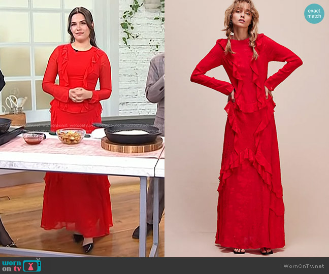 Delfi Annika Dress worn by Elena Besser on Today