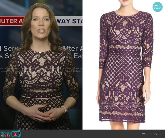 Gabby Skye Placement Lace Dress worn by Heather O’Rourke on Good Morning America