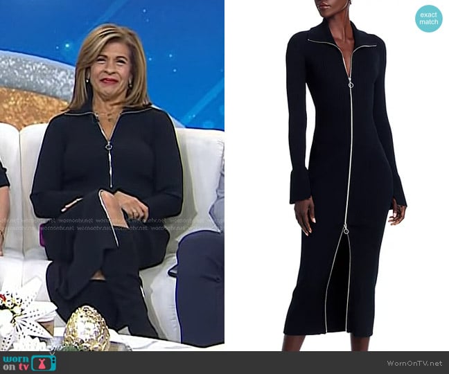 Generation Love Saylor Rib-Knit Midi Dress worn by Hoda Kotb on Today