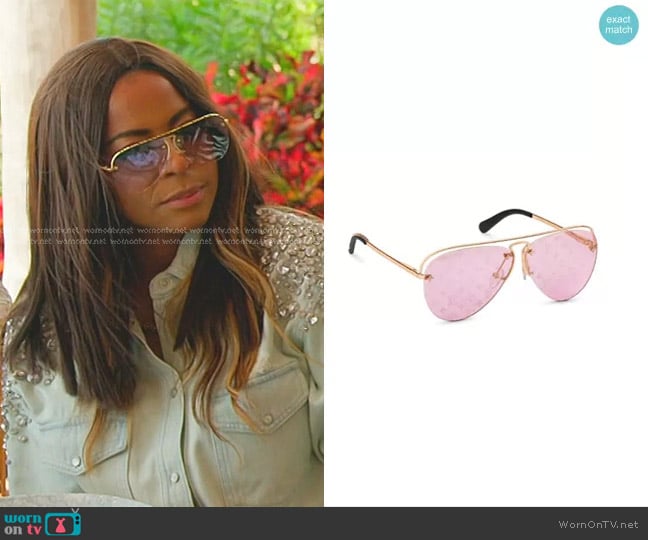 Louis Vuitton Grease Sunglasses worn by Mary Cosby on The Real Housewives of Salt Lake City