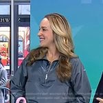 Jacqueline Andriako’s grey half-zip jacket on Today