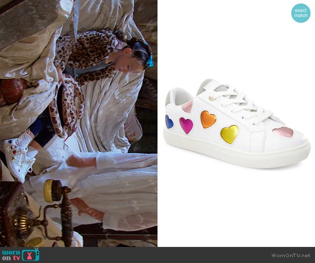 Kurt Geiger London Mini Lane Love Sneaker for Big Kid worn by Rachel Black (Finley Rose Slater) on Days of our Lives