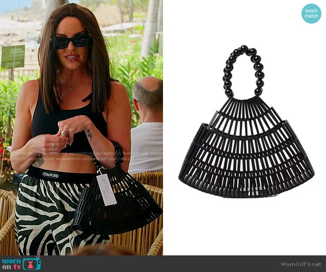 LSpace Starlight Wood Handbag worn by Whitney Rose on The Real Housewives of Salt Lake City