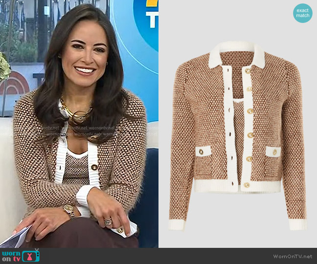 Lilly Pulitzer Cormac Sweater Set worn by Kaylee Hartung on Today