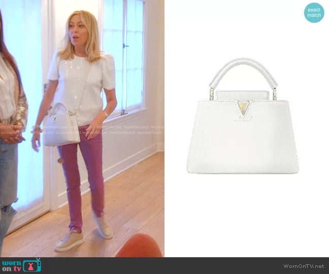 Louis Vuitton Capucines BB Bag worn by Sutton Stracke on The Real Housewives of Beverly Hills