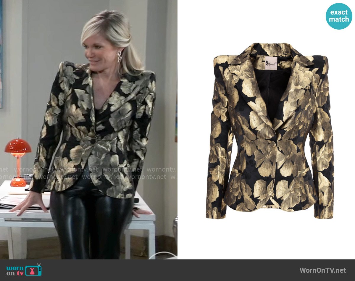 Ava’s floral blazer on General Hospital