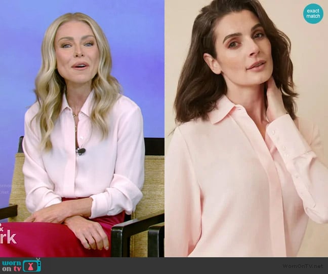 Numi The Simone Button-Up Blouse worn by Kelly Ripa on Live with Kelly and Mark