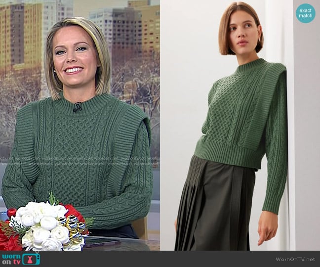 Peter Som Collective Balloon Sleeve Sweater worn by Dylan Dreyer on Today