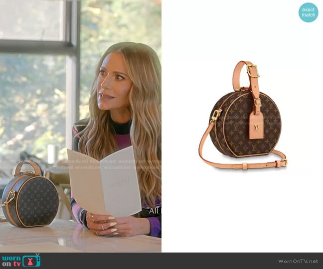 Louis Vuitton Petite Boite Chapeau Bonogram Handbag worn by Dorit Kemsley on The Real Housewives of Beverly Hills