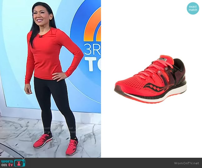 Karena Wu’s red sneakers on Today