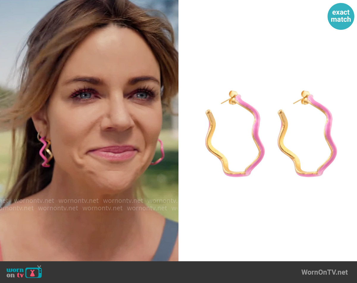 Sylvia Toledano Flow Earrings worn by Morgan Gillory (Kaitlin Olson) on High Potential