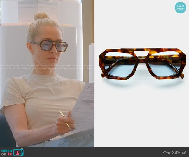 Vehla River Sunglasses worn by Erika Jayne on The Real Housewives of Beverly Hills