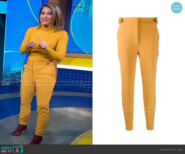 Veronica Beard High-Waisted Trousers worn by Ginger Zee on Good Morning America