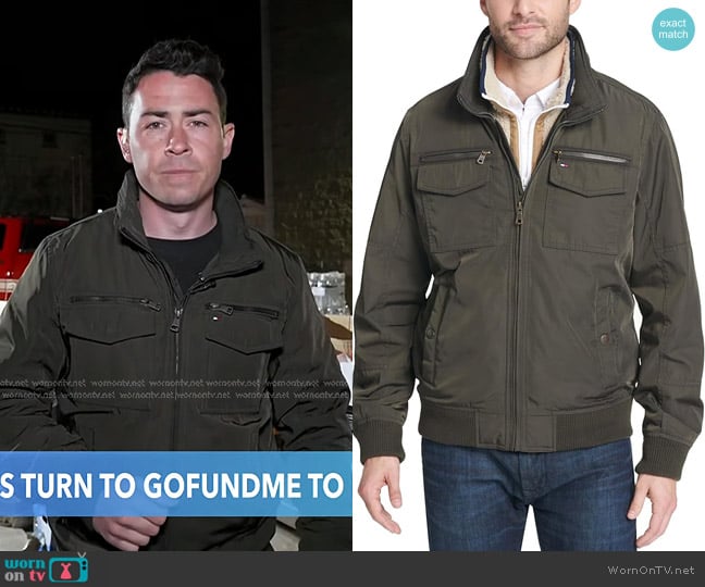 Tommy Hilfiger Water Resistant Performance Jacket worn by Matt Rivers on Good Morning America