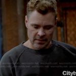 Adam’s charcoal sweatshirt on Chicago PD