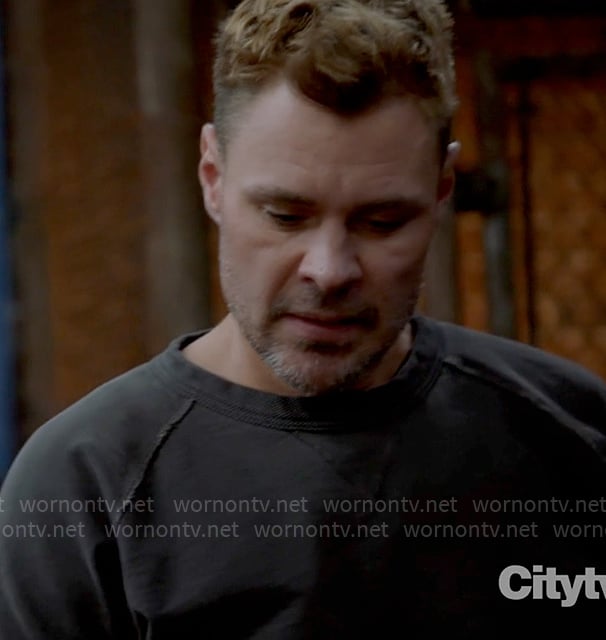 Adam's charcoal sweatshirt on Chicago PD