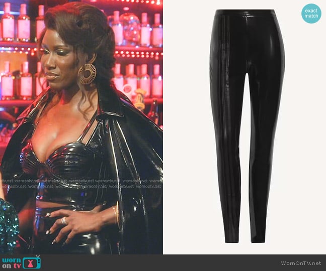 Adidas x Ivy Park Faux Latex Straight-Leg Pants worn by Bozoma Saint John on The Real Housewives of Beverly Hills