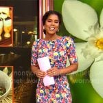 Adriana Diaz’s floral dress on CBS Mornings