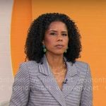 Adriana Diaz’s houndstooth blazer on CBS Mornings