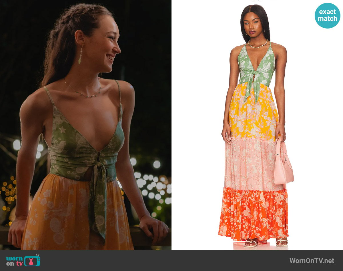 Agua by Agua Bendita Fairy Maxi Dress worn by Milla (Alycia Debnam-Carey) on Apple Cider Vinegar