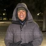 Alex Perez’s grey down jacket on Good Morning America
