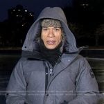 Alex Perez’s grey down jacket on Good Morning America