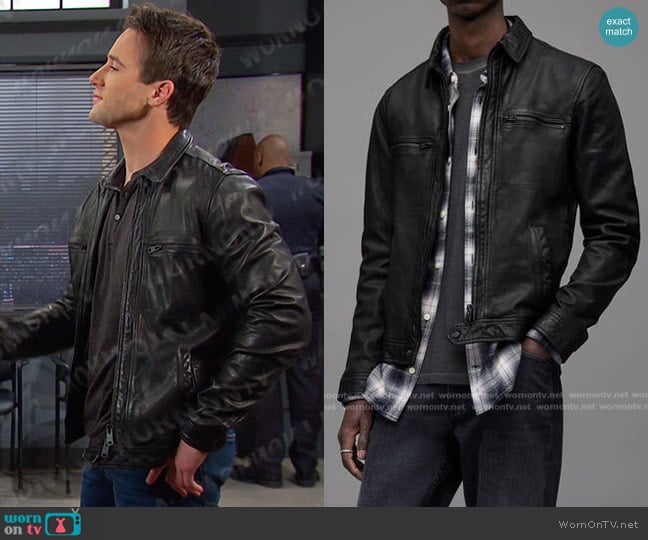 All Saints Lark Leather Jacket worn by JJ Deveraux (Casey Allen Moss) on Days of our Lives