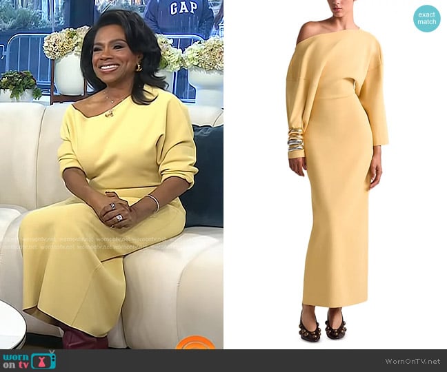 Altuzarra Etta Dress in Chamomile worn by Sheryl Lee Ralph on Today