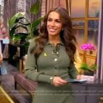 Alyssa’s green ribbed dress on The View