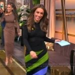 Alyssa’s striped midi skirt on The View