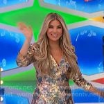 Amber’s gold and silver mini dress on The Price is Right