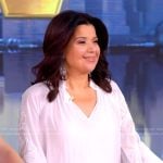 Ana’s white embroidered blouse on The View