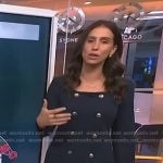 Angie Lassman’s navy double breasted mini dress on Today