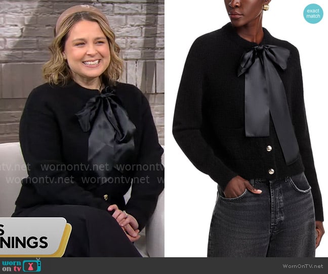 Anine Bing Rhodes Cardigan worn by Joanna Teplin on CBS Mornings