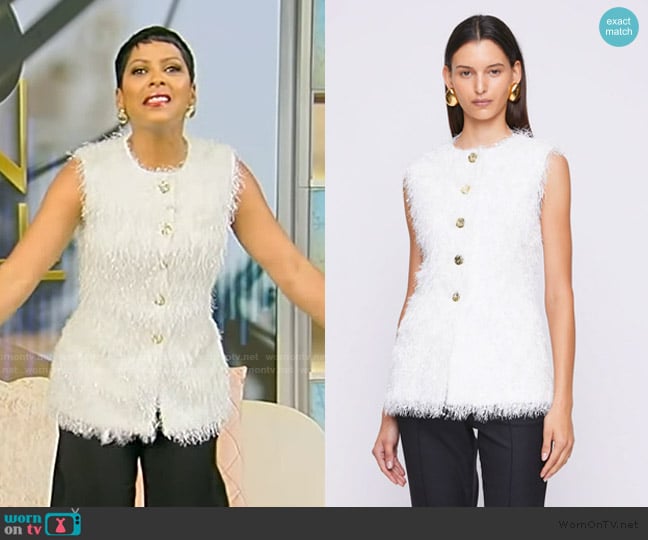 Anna Quan Grace Top worn by Tamron Hall on Tamron Hall Show