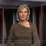 Kate’s brown asymmetric neck top on NBC News Daily