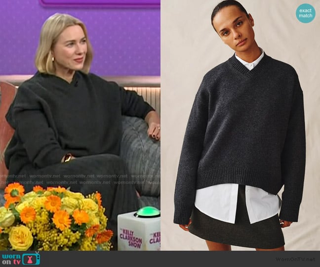 Attersee The Julian Sweater worn by Naomi Watts on The Kelly Clarkson Show