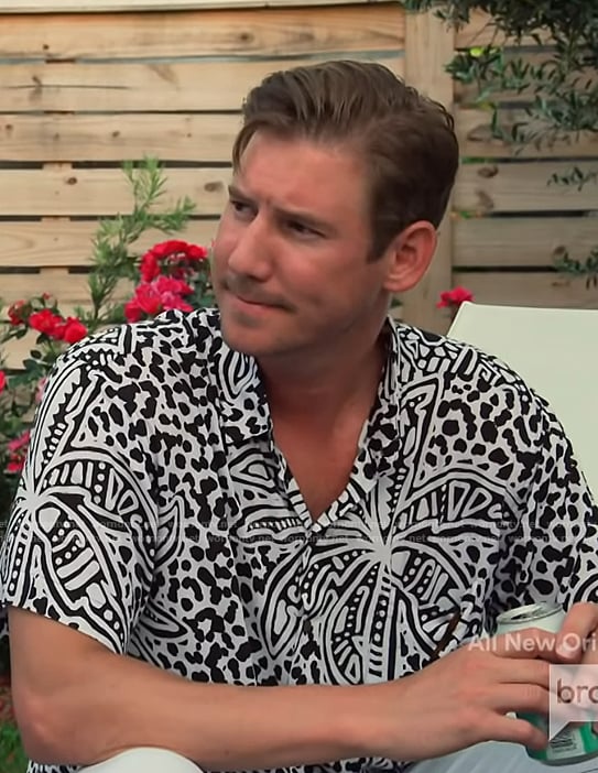 Austen's hawaiian print shirt on Southern Charm