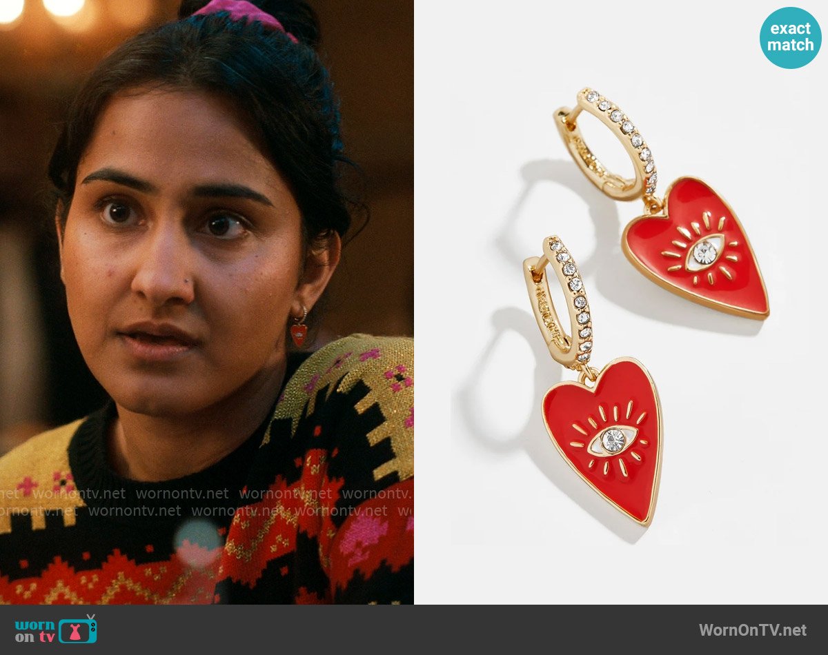 Baublebar Isha Earrings worn by Bela Malhotra (Amrit Kaur) on The Sex Lives of College Girls