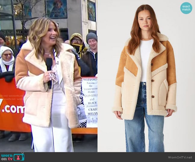 Blank NYC Toffee Crunch Coat worn by Jenna Bush Hager on Today